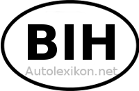 Länderkennzeichen mit BIH