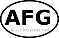 Länderkennzeichen mit AFG