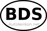 Länderkennzeichen mit BDS