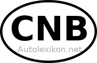 Länderkennzeichen mit CNB