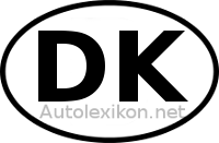 Länderkennzeichen mit DK