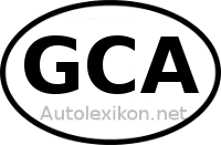 Länderkennzeichen mit GCA