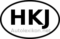 Länderkennzeichen mit HKJ