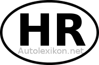 Länderkennzeichen mit HR