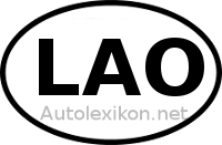 Länderkennzeichen mit LAO