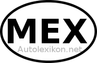 Länderkennzeichen mit MEX