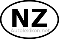 Länderkennzeichen mit NZ