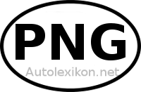 Länderkennzeichen mit PNG