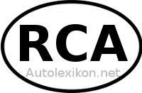 Länderkennzeichen mit RCA