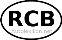 Länderkennzeichen mit RCB
