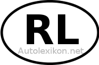 Länderkennzeichen mit RL