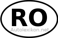 Länderkennzeichen mit RO
