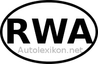 Länderkennzeichen mit RWA