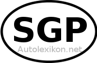 Länderkennzeichen mit SGP