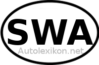 Länderkennzeichen mit SWA