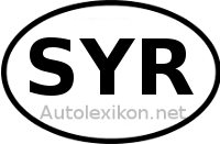 Länderkennzeichen mit SYR