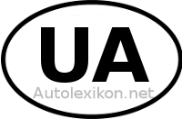 Länderkennzeichen mit UA