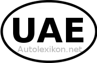 Länderkennzeichen mit UAE