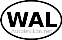 Länderkennzeichen mit WAL