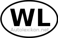 Länderkennzeichen mit WL