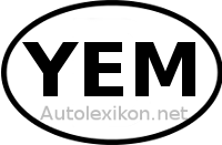 Länderkennzeichen mit YEM