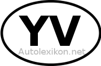 Länderkennzeichen mit YV