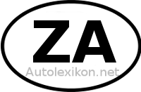 Länderkennzeichen mit ZA