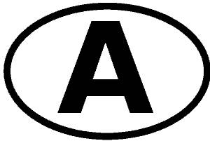 Länderkennzeichen mit A