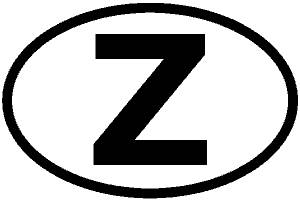 Länderkennzeichen mit Z