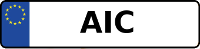 Kennzeichen mit AIC