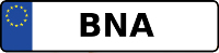 Kennzeichen mit BNA