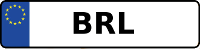 Kennzeichen mit BRL