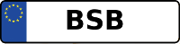 Kennzeichen mit BSB