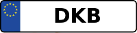 Kennzeichen mit DKB