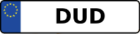 Kennzeichen mit DUD