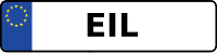 Kennzeichen mit EIL