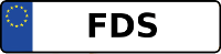 Kennzeichen mit FDS