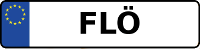 Kennzeichen mit FLÖ