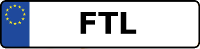 Kennzeichen mit FTL