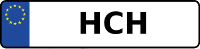 Kennzeichen mit HCH