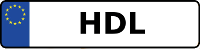 Kennzeichen mit HDL