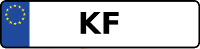 Kennzeichen mit KF