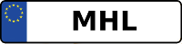 Kennzeichen mit MHL