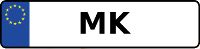 Kennzeichen mit MK