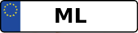 Kennzeichen mit ML