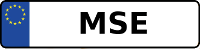 Kennzeichen mit MSE