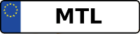 Kennzeichen mit MTL