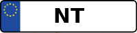 Kennzeichen mit NT