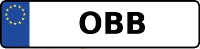 Kennzeichen mit OBB