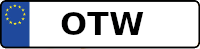 Kennzeichen mit OTW